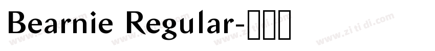 Bearnie Regular字体转换 Bearnie Regular字体转换